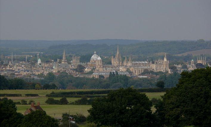 Description: File:Oxford from Boars Hill.jpg